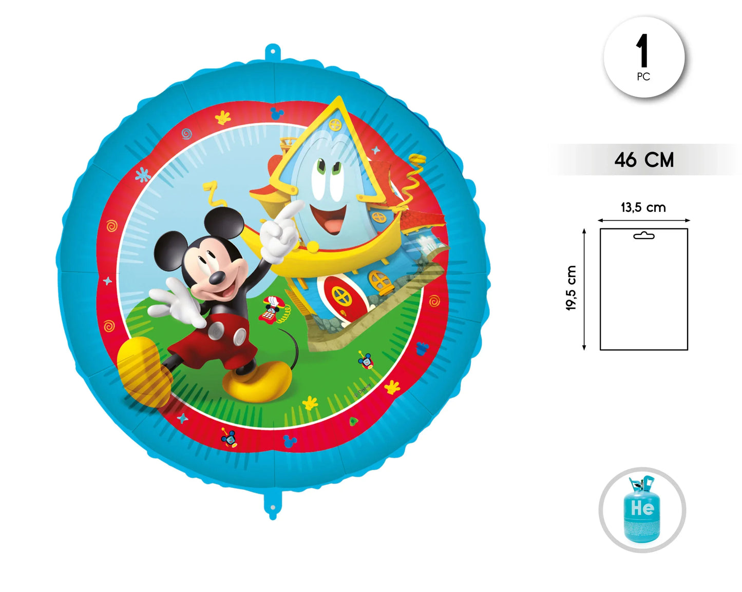 GLOBOS DE FOIL MICKEY ROCK THE HOUSE 46C - yupiparty