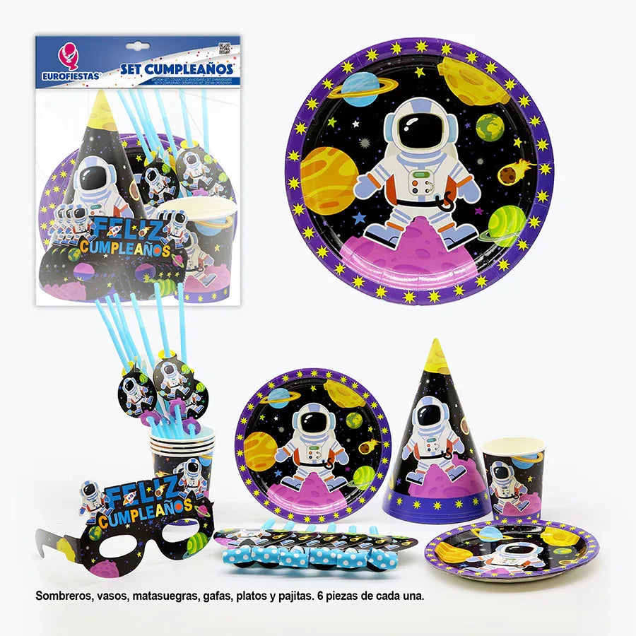 SET CUMPLE ASTROS PQ.12 C/12U - yupiparty