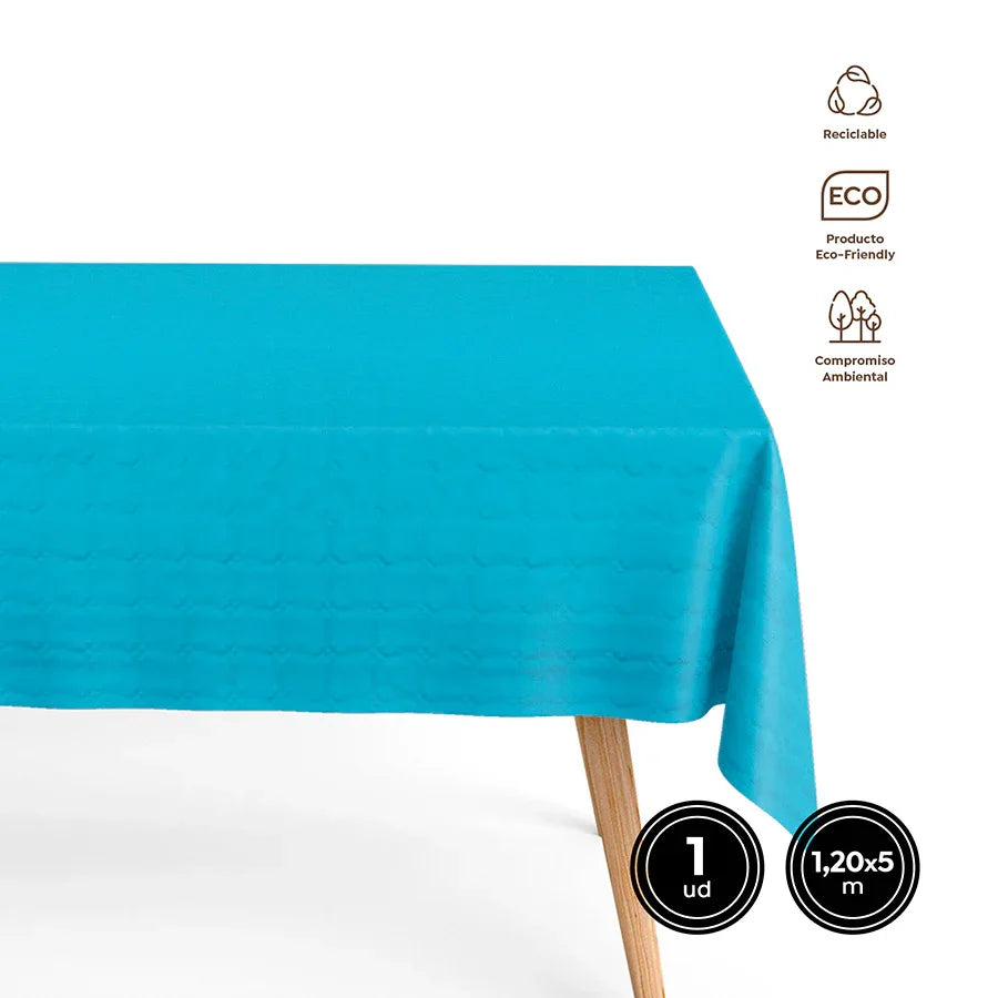 MANTEL ROLLO BIOD. AZUL 1,2X5M - yupiparty