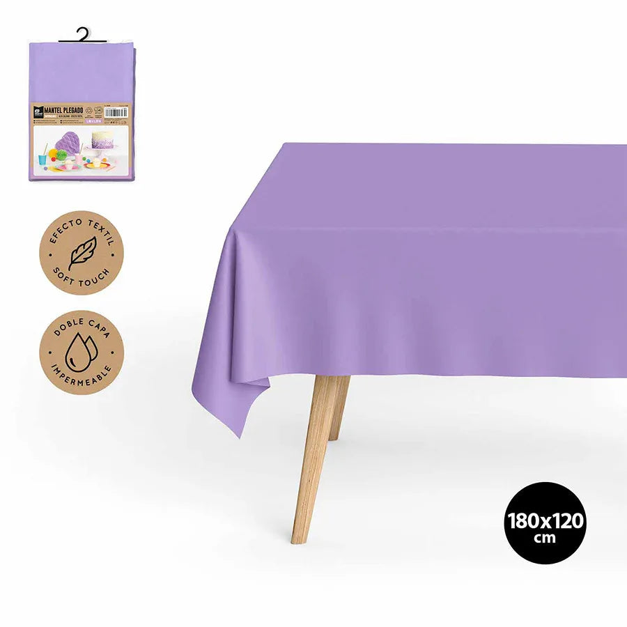 MANTEL IMPERMEABLE PLEGADO LAVANDA 1,2X1 - yupiparty