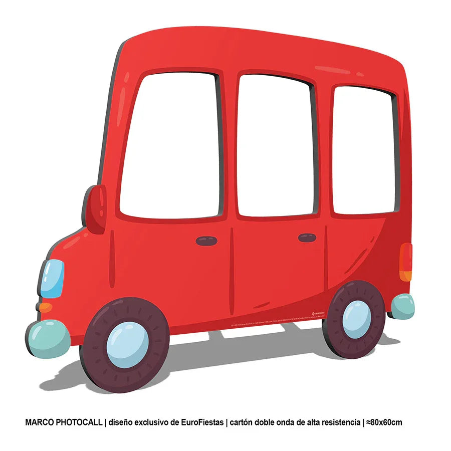 MARCO PHOTOCALL COCHE ROJO 80x60cm - yupiparty