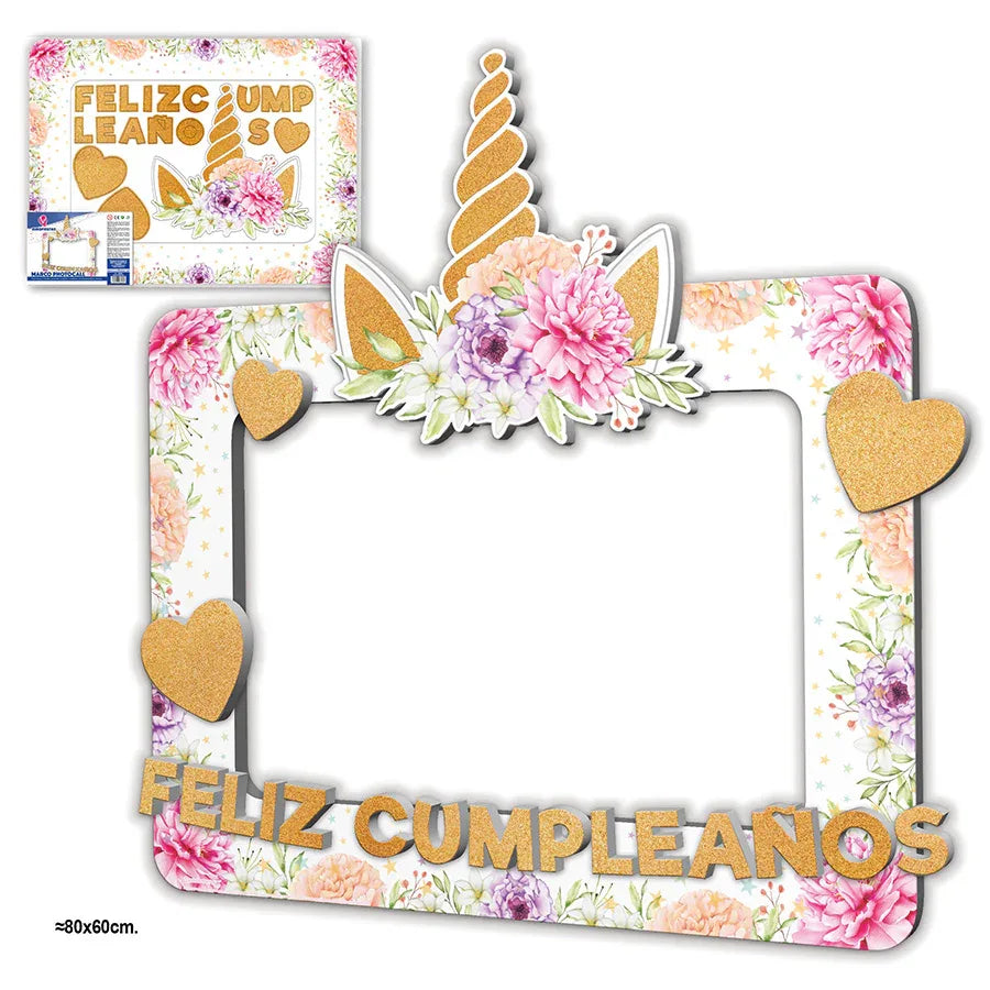 MARCO PHOTOC.UNICOR.FLORES LETRAS PURNA. - yupiparty
