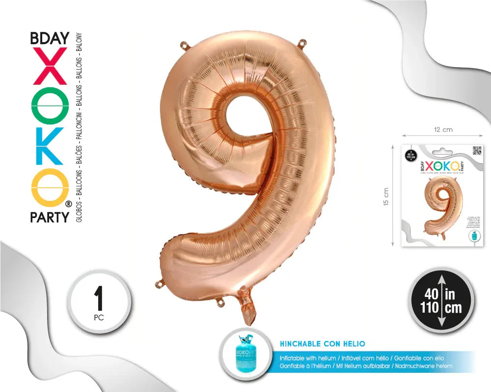 GLOBO FOIL 40/110CM CHAMPAN 9 - yupiparty