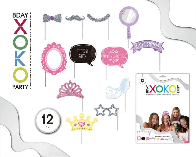 SET FOTOCALL PRINCESS 12PC - yupiparty