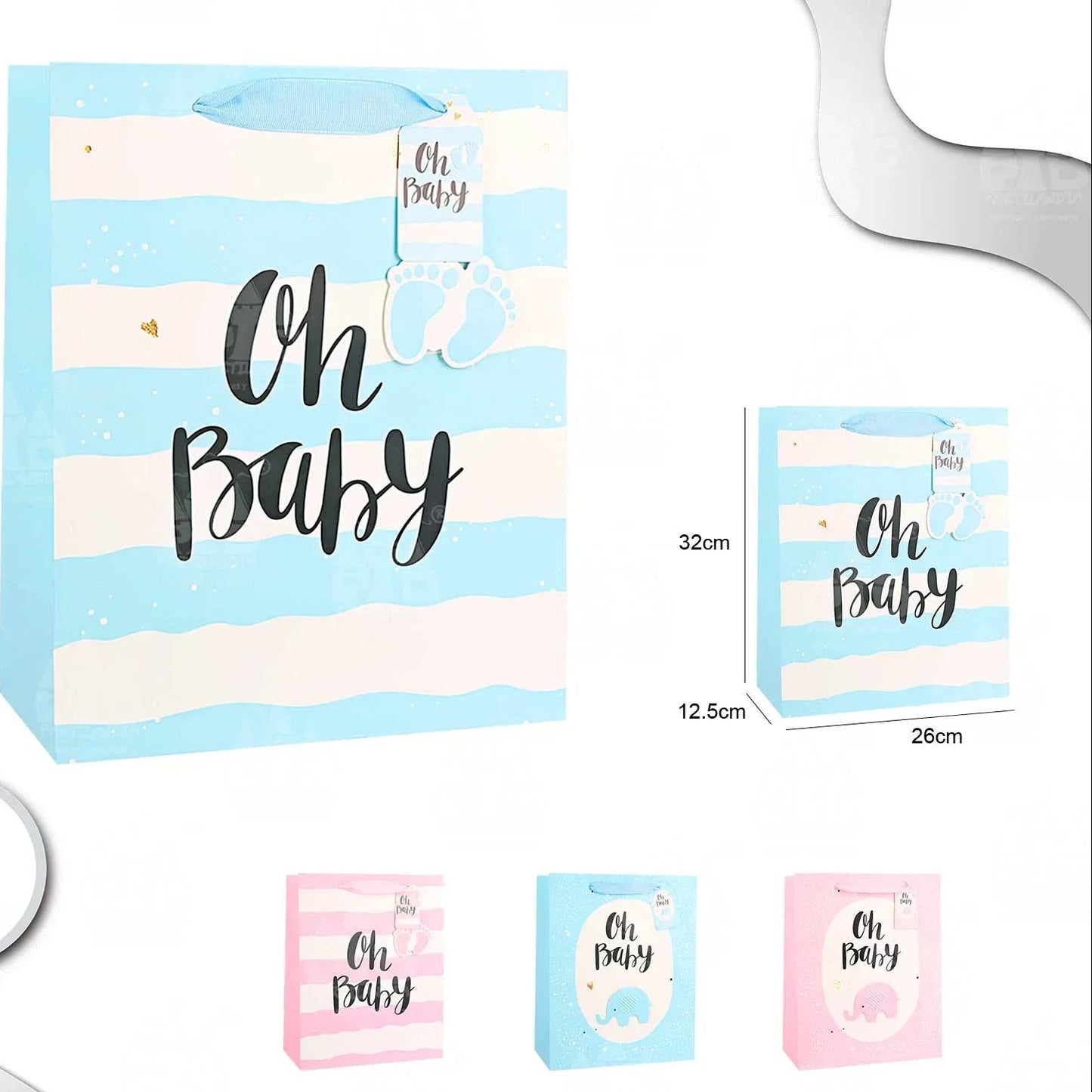 BOLSA REGALO BABY 26*32*12.5 - yupiparty
