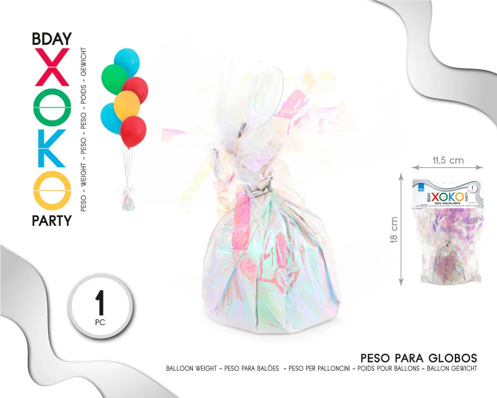 PESO PARA GLOBOS COLORIN - yupiparty