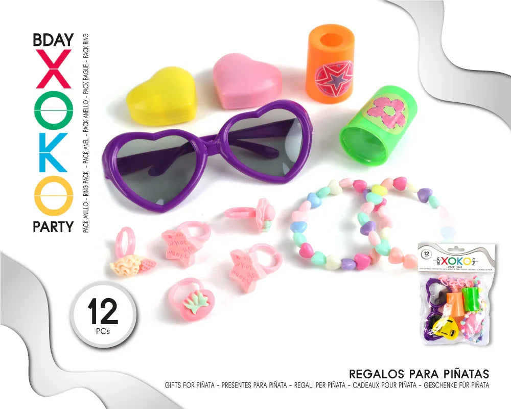 PACK LOVE 12PC - yupiparty