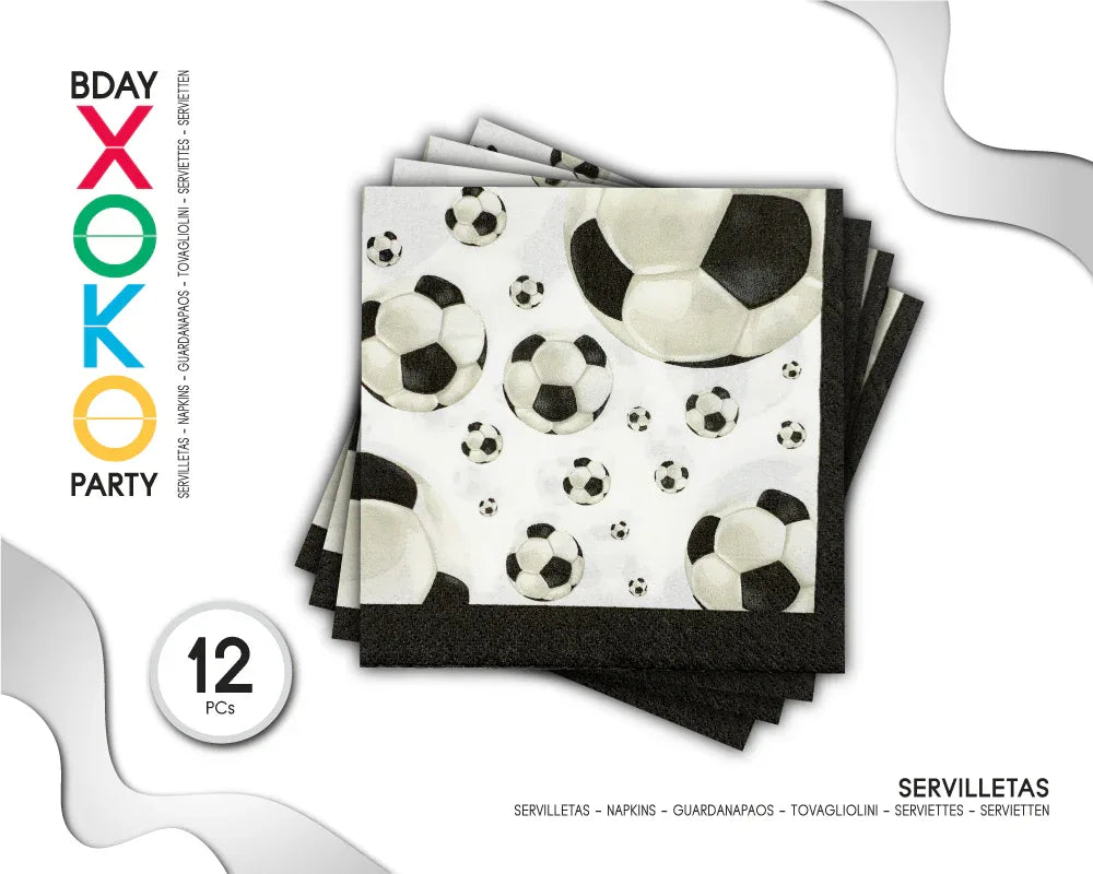 SERVILLETAS FUTBOL - yupiparty