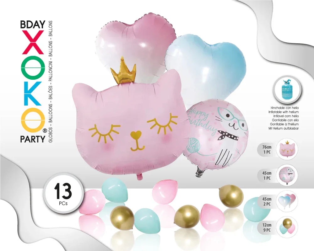SET GATITA 13 PC - yupiparty