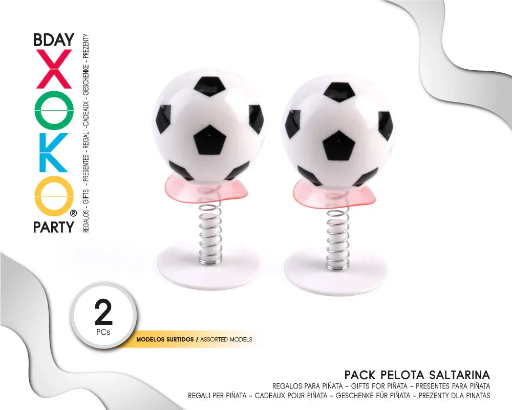 PACK PINATA FUTBOL SALTADOR 2PC - yupiparty