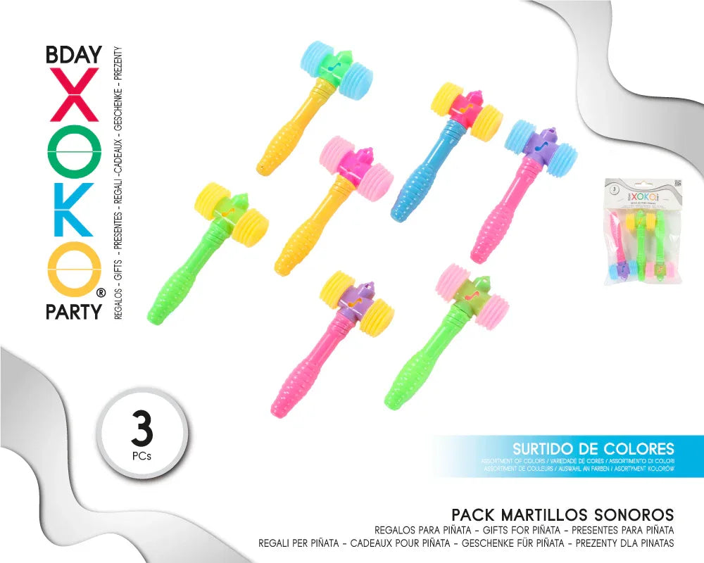 PACK MARTILLOS SONOROS - yupiparty