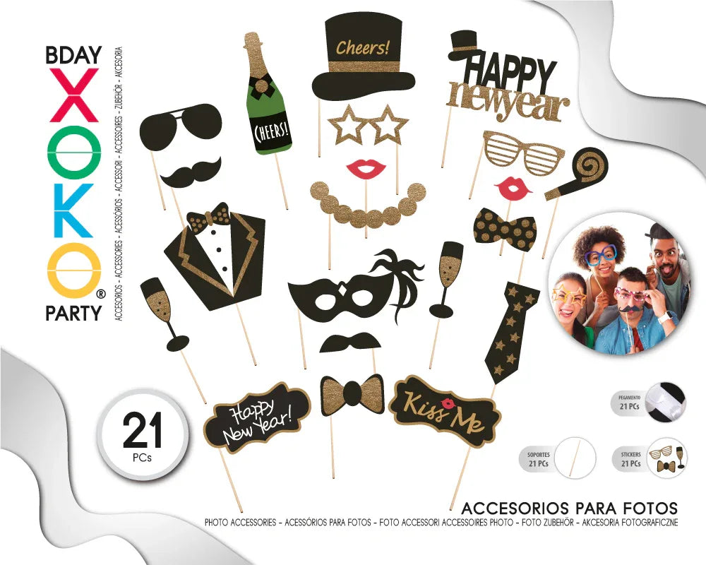 SET PHOTOCALL HAPPY NEW YEAR - yupiparty