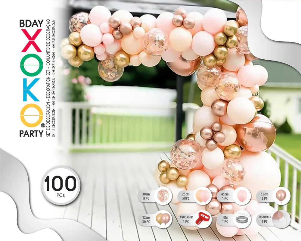 SET PINK 100PC - yupiparty