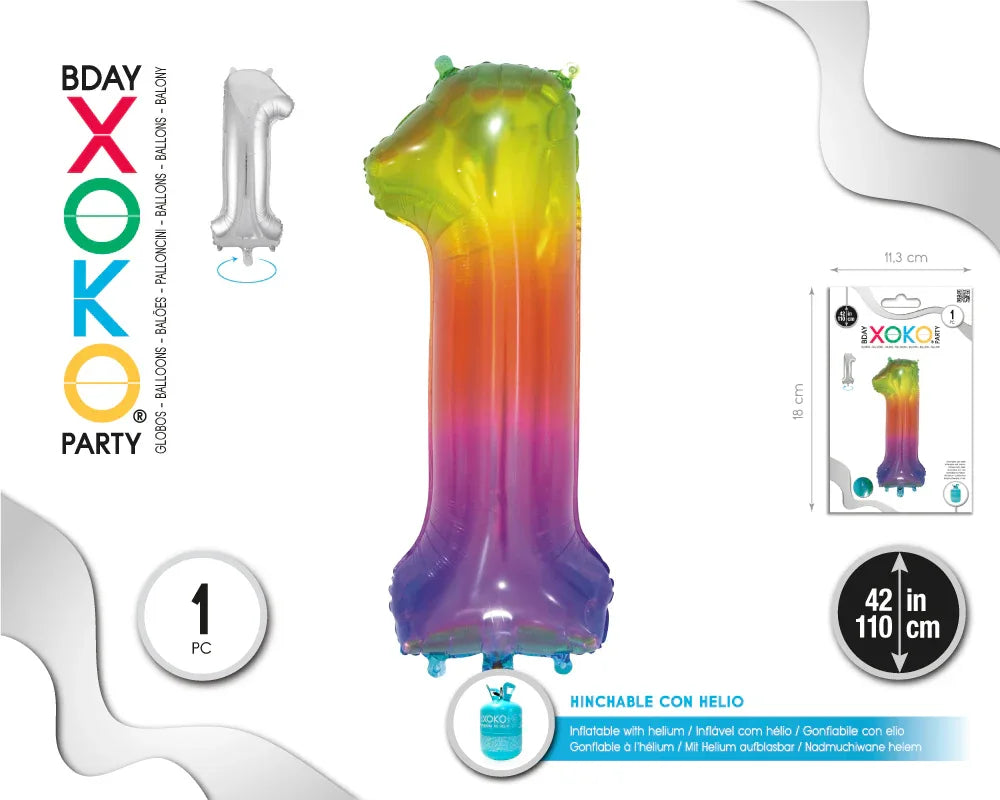 GLOBO FOIL 42/110CM JELLY 1 - yupiparty