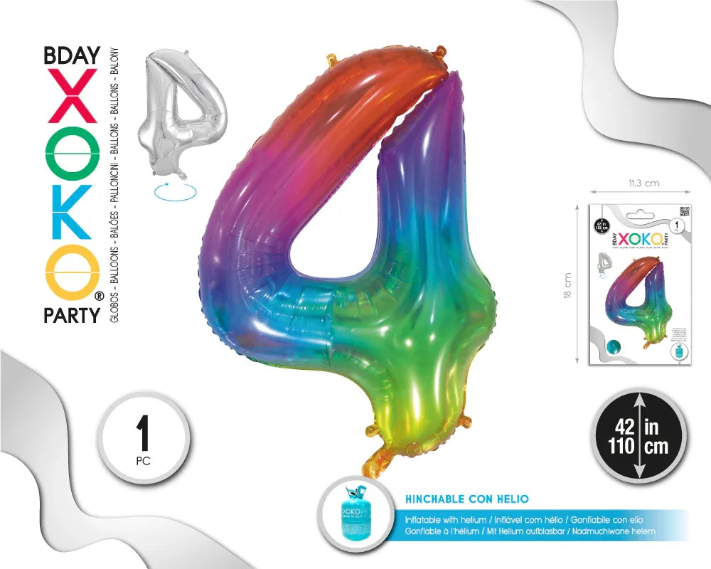 GLOBO FOIL 42/110CM JELLY 4 - yupiparty