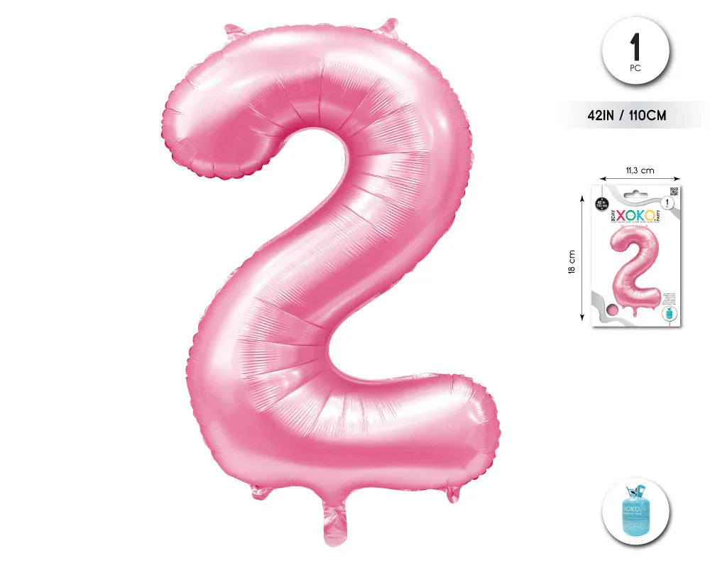 GLOBO FOIL 42/110CM ROSA BABY 2 - yupiparty