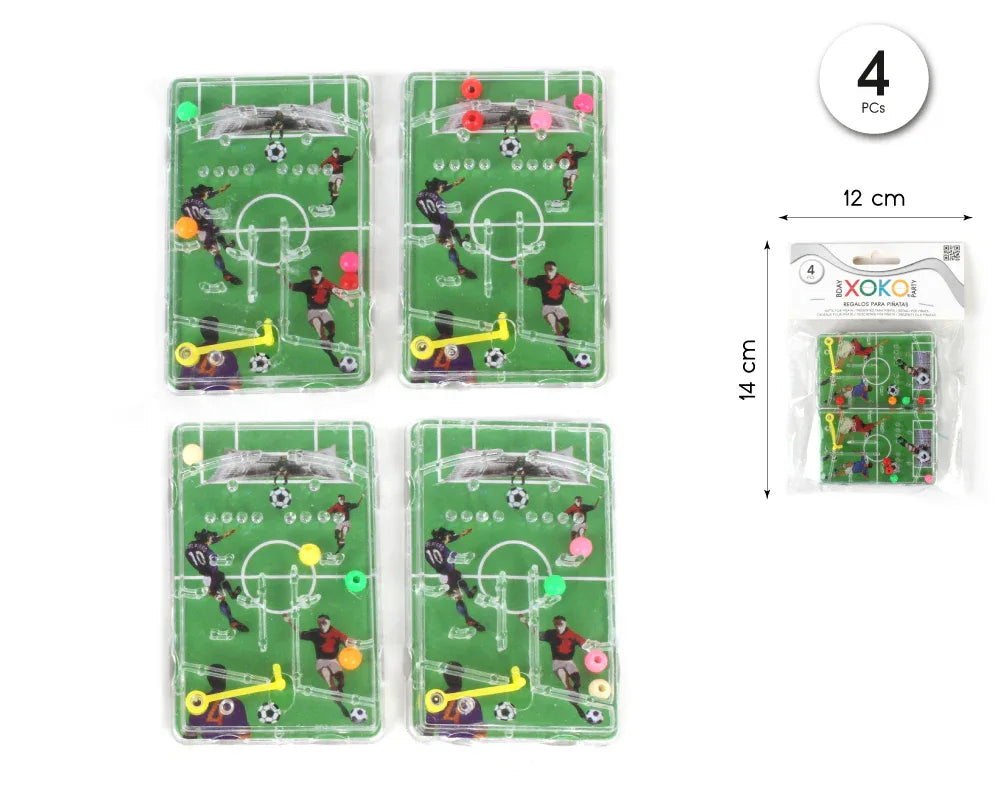 PACK MINI PINBALL FUTBOL 4PCS - yupiparty