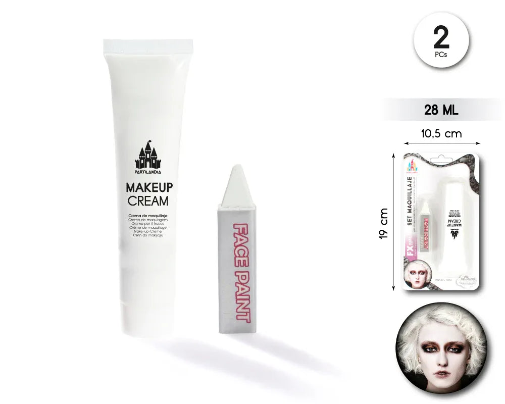 BLISTER CERA Y PINTURA 28ML BLANCA - yupiparty