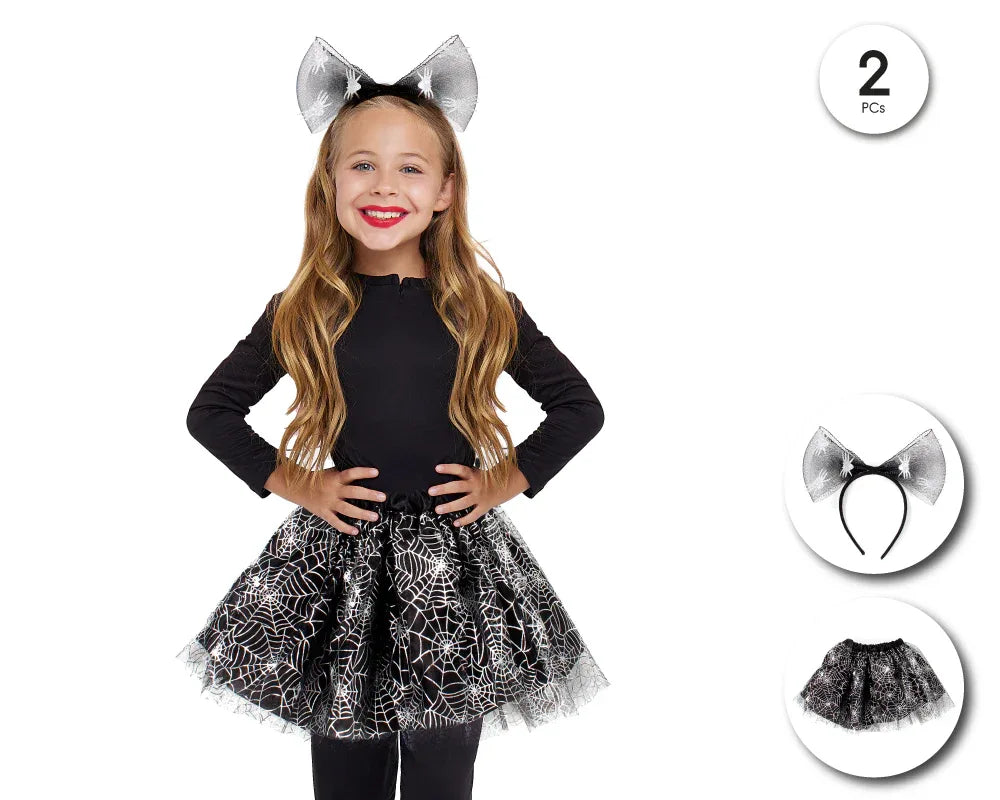 SET TUTU SPIDERWEB - yupiparty