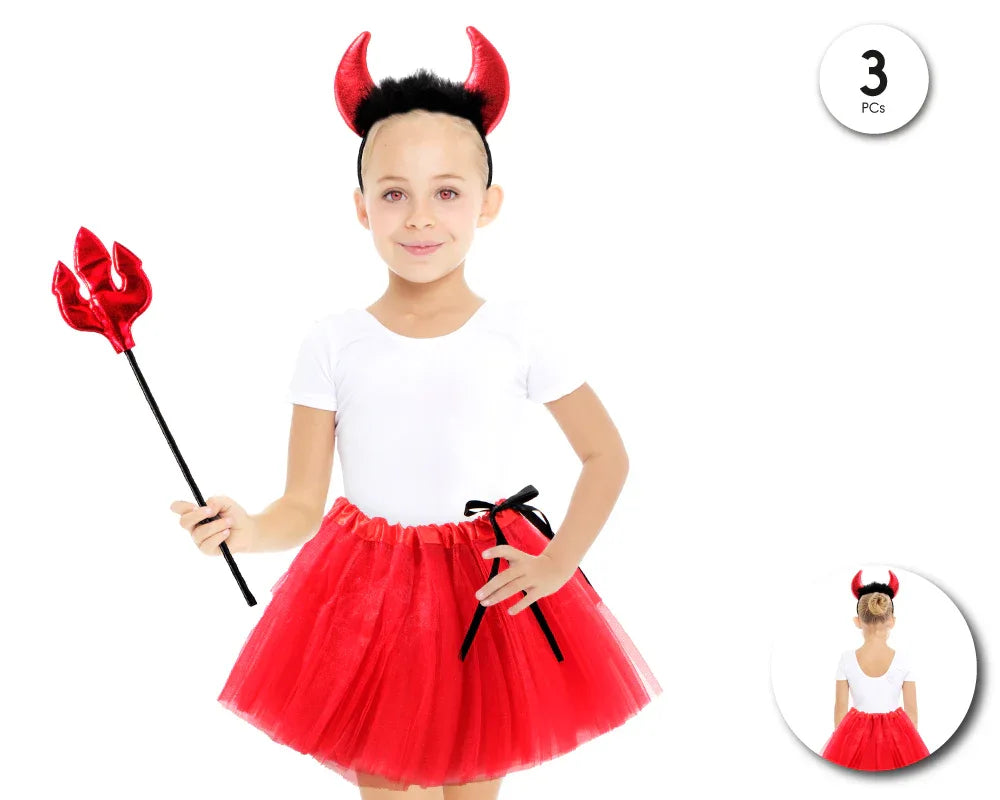 SET TUTU DIABLESA 3PC - yupiparty