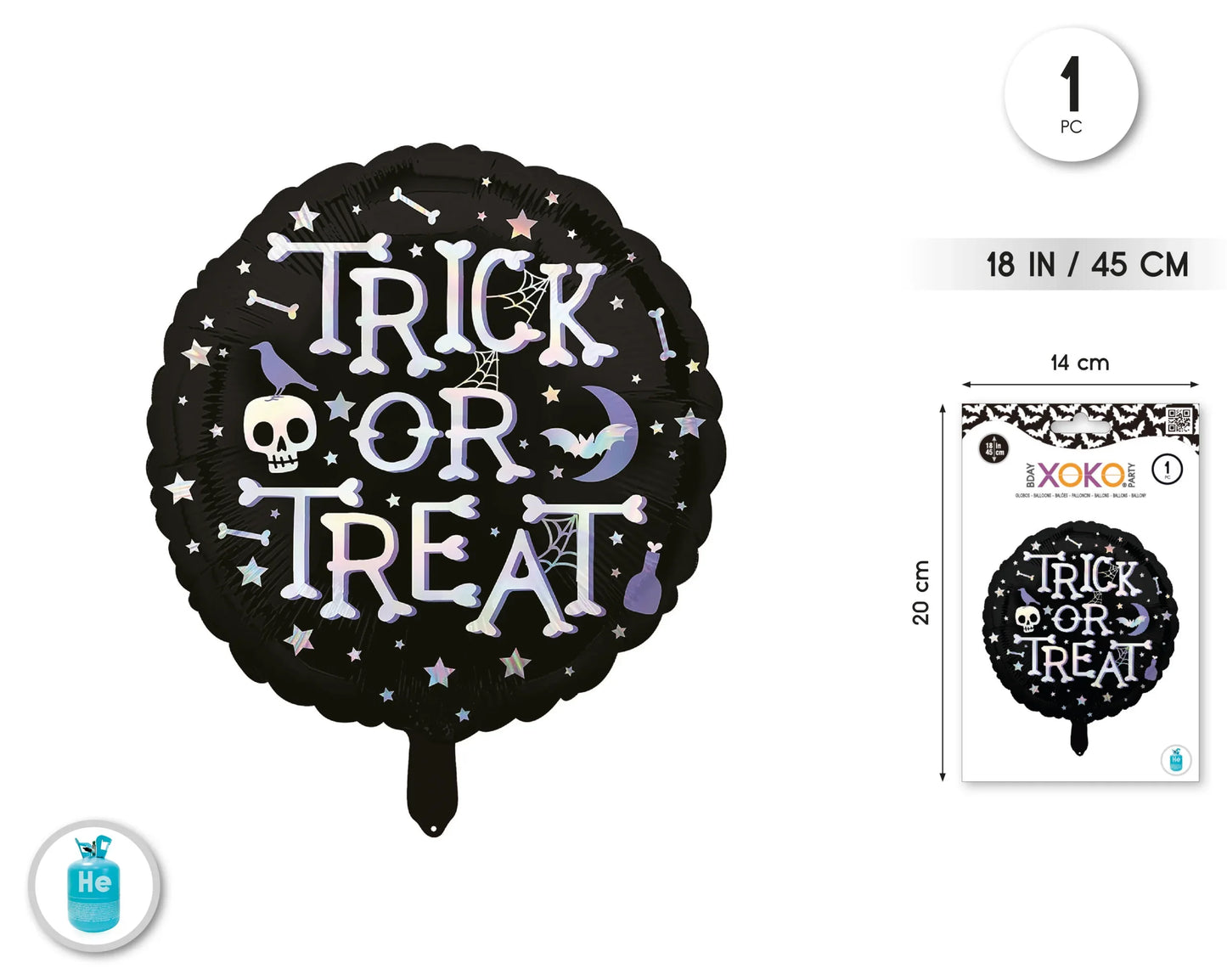 GLOBO FOIL 18/45 HALLOWEEN - yupiparty