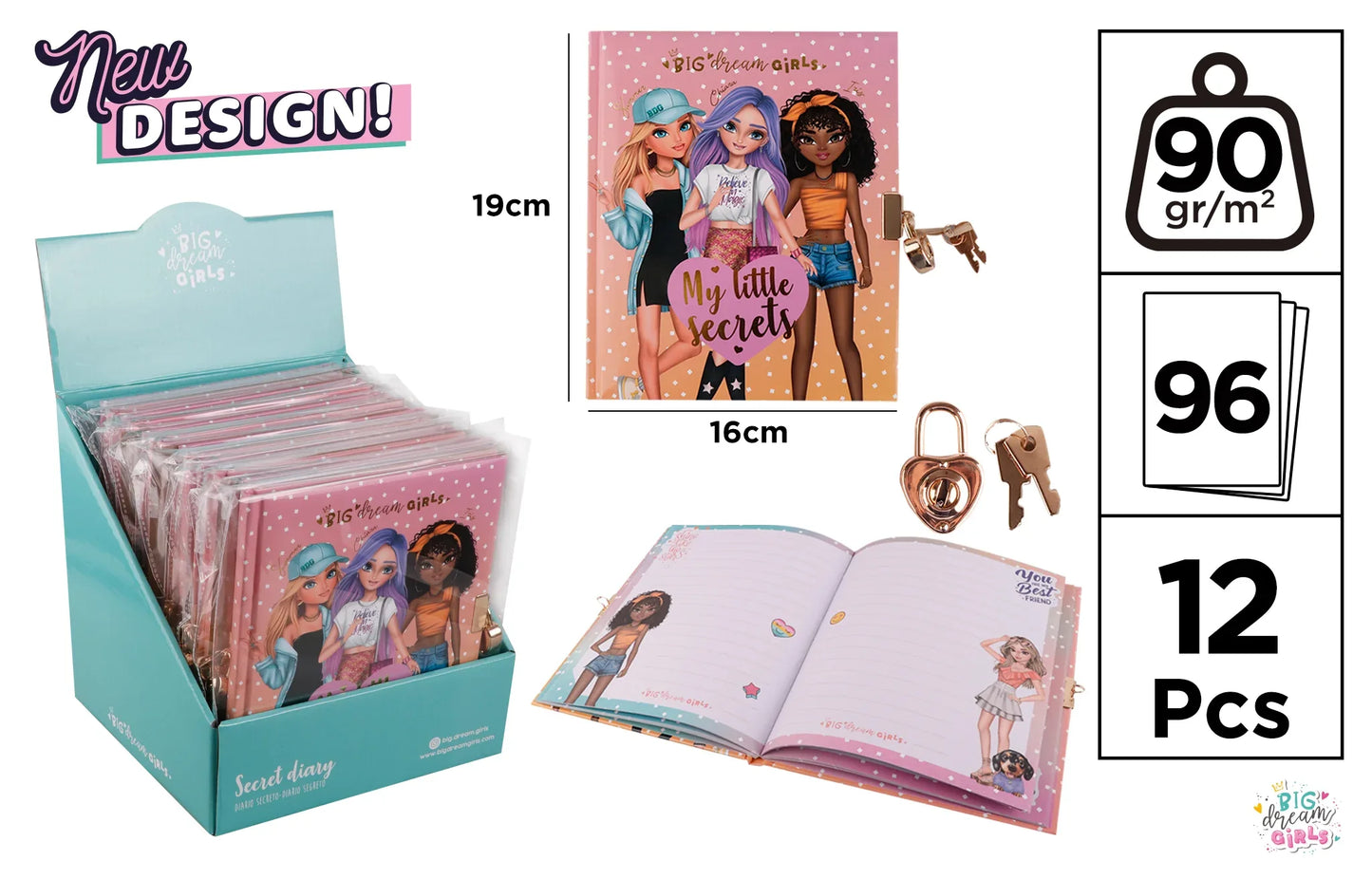 DIARIO SECRETO CON CANDADO - yupiparty
