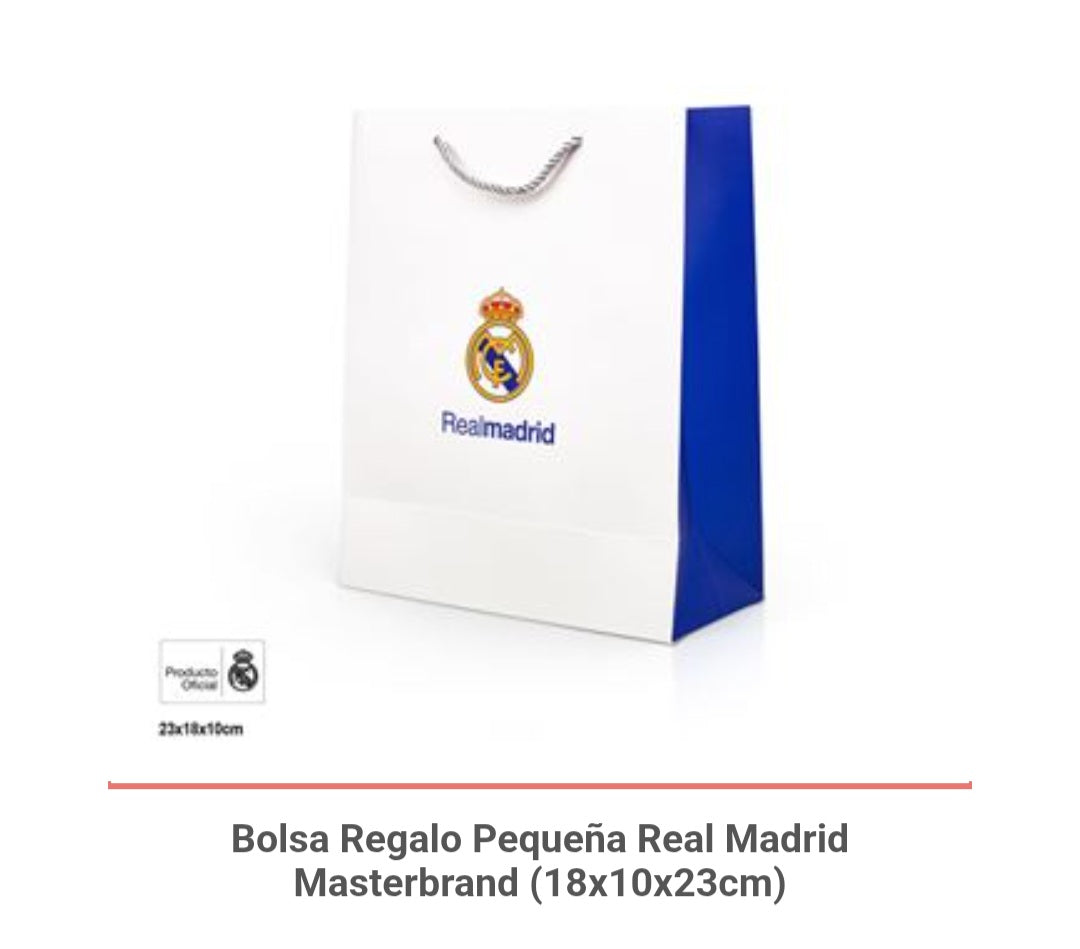 REAL MADRID BOLSA REGALO MASTER 18*10X23CM