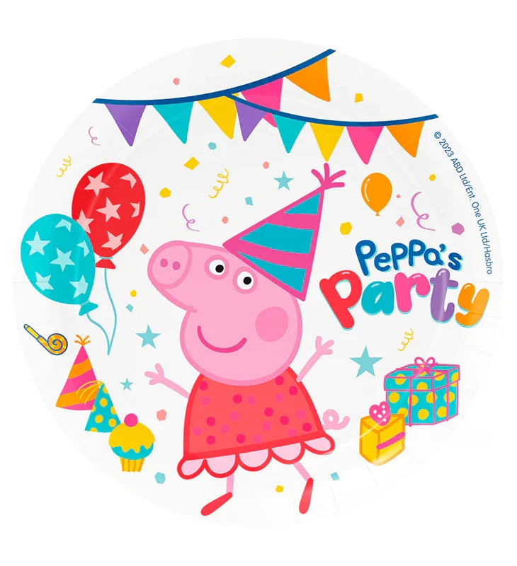 8 PLATOS 23CM PEPPA PIG - yupiparty