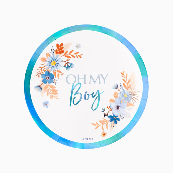 PLATO CARTON 23CM OH MY BOY 6PCS