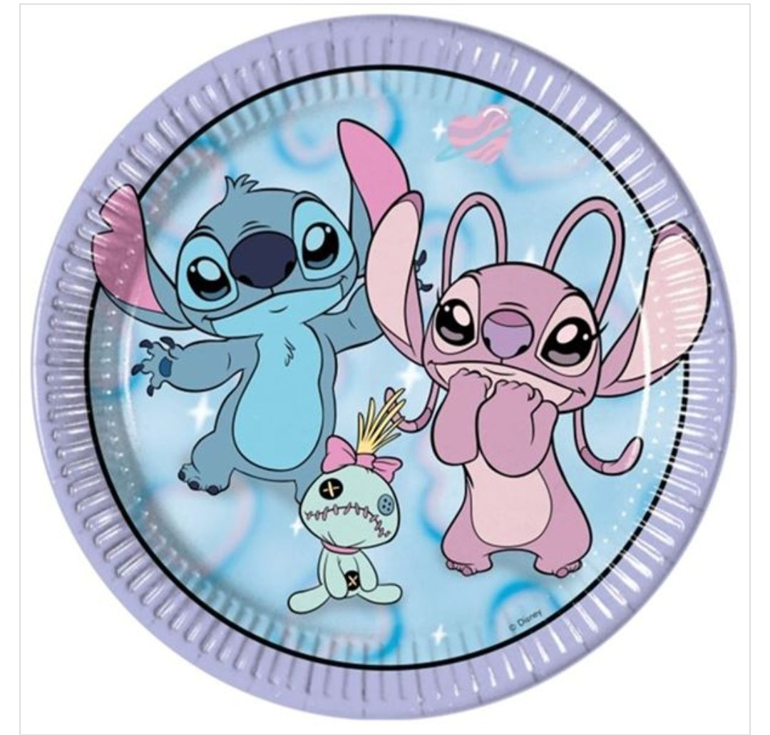 PLATOS PAPEL STITCH 23CM 6PCS