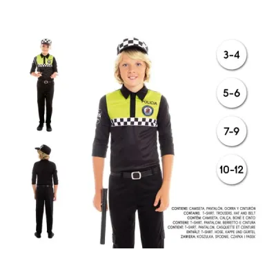 DISFRAZ POLICIA NIÑO O NIÑA 3-4 AÑOS