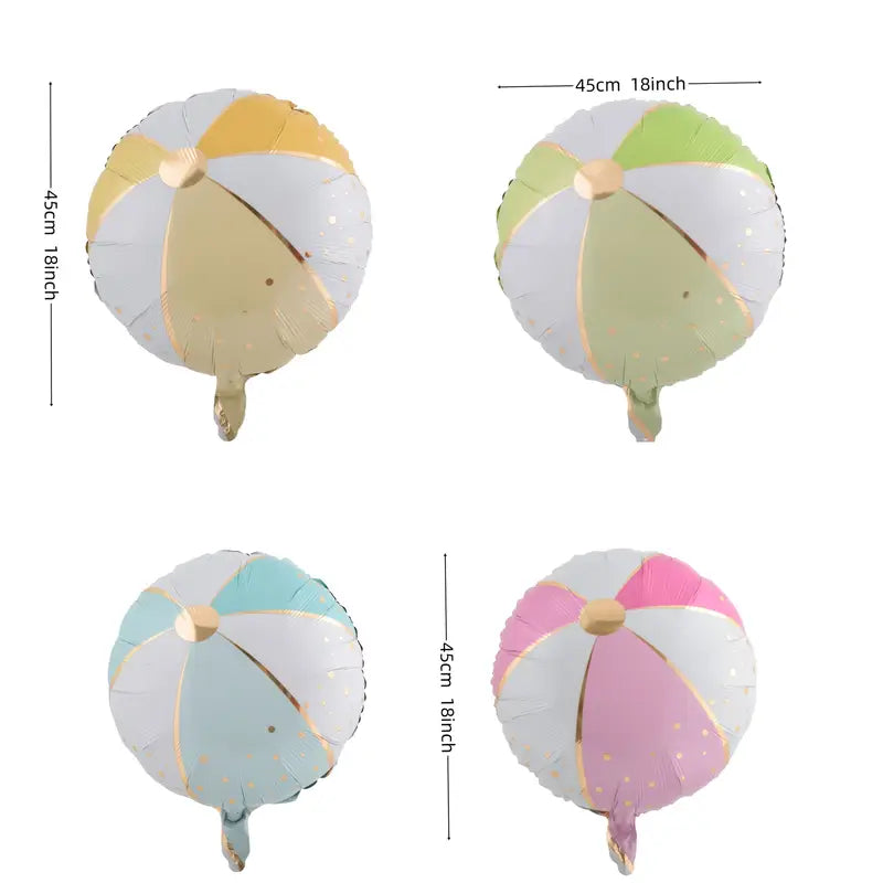 GLOBO FOIL REDONDO PELOTA 18/45CM 1 PC COLOR ALEATORIO