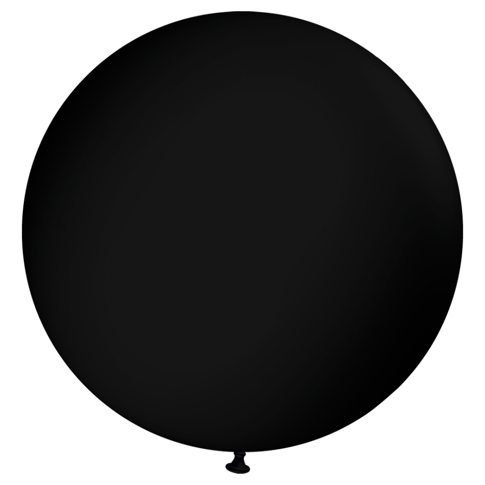 GLOBO LATEX 36PULG NEGRO 1PCS