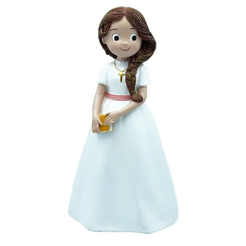 FIGURA PASTEL NIÑA COMUNION TRENZA - yupiparty