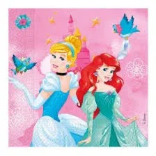 SERVILLETAS PRINCESAS 33CM X 33 CM ( 20 UDS ) - yupiparty