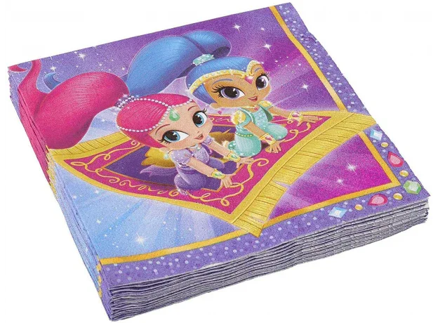 SERVILLETAS SHIMER AND SHINE 16 PCS - yupiparty