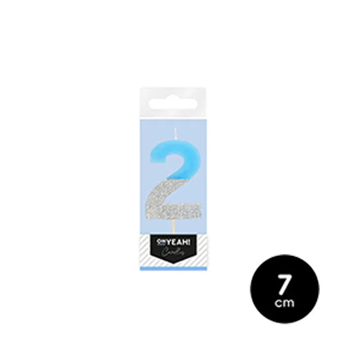 VELA BICOLOR AZUL N 2 - yupiparty