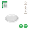 PLATO LLANO REDONDO REUT. BLANCO 20,5CM - yupiparty