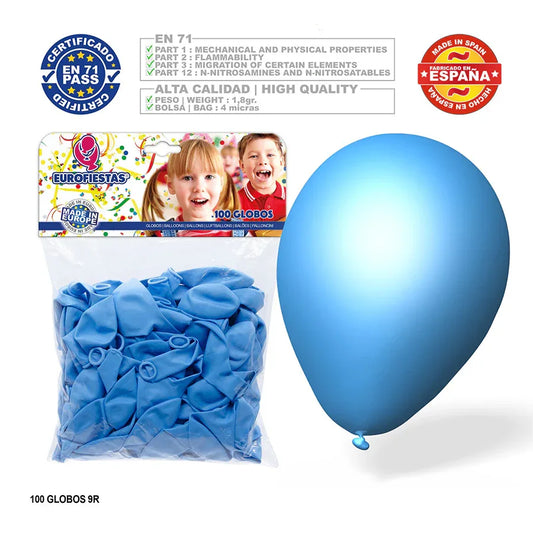 GLOBOS CELESTE 100U - yupiparty