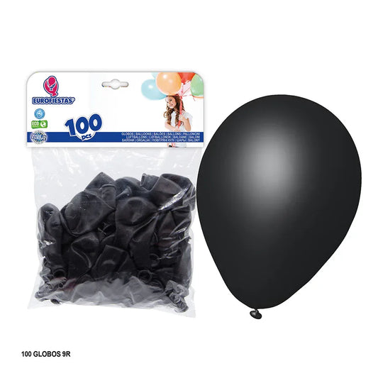 GLOBOS NEGRO 100U - yupiparty
