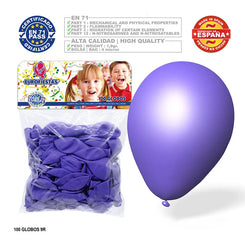 GLOBOS LILA 100U - yupiparty
