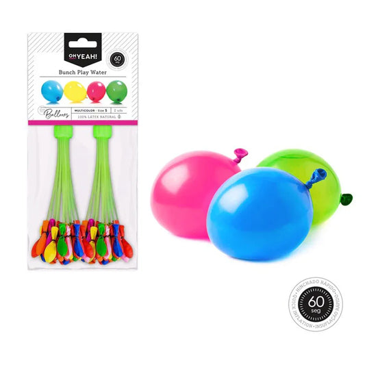 Dispensador Globo Agua Colores 37 Globos - yupiparty