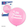 GLOBO LATEX GIGANTE ROSA MI 1 COMUNION - yupiparty