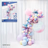SET ORGANICO GLOBOS PASTEL/TONOS+ROSA - yupiparty