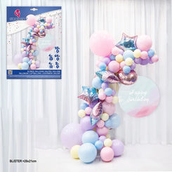SET ORGANICO GLOBOS PASTEL/TONOS+ROSA - yupiparty