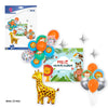 SET 20 GLOB.F.CUMPLE ANIMALES C.80x68cm - yupiparty