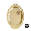 BANDEJA ROYAL ORO METALIZADO 37X27CM PAPEL 2 UDS - yupiparty