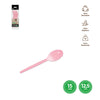 CUCHARITA REUTILIZABLE ROSA BABY 12,5CM - yupiparty