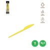 CUCHILLO REUTILIZABLE AMARILLO 16,5CM PS - yupiparty