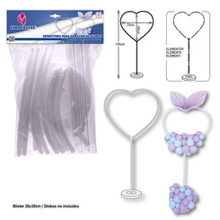 ESTRUCTURA CORAZON DE GLOB.Ø75cm h150cm - yupiparty